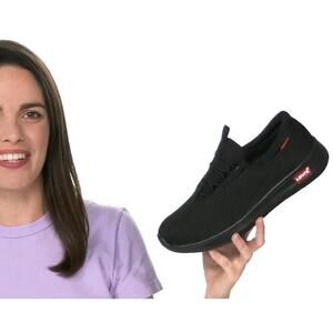 LEVI'S Women's Sunset Fly Casual Slip-on Slip-On Sneakers Black - Size 8.5